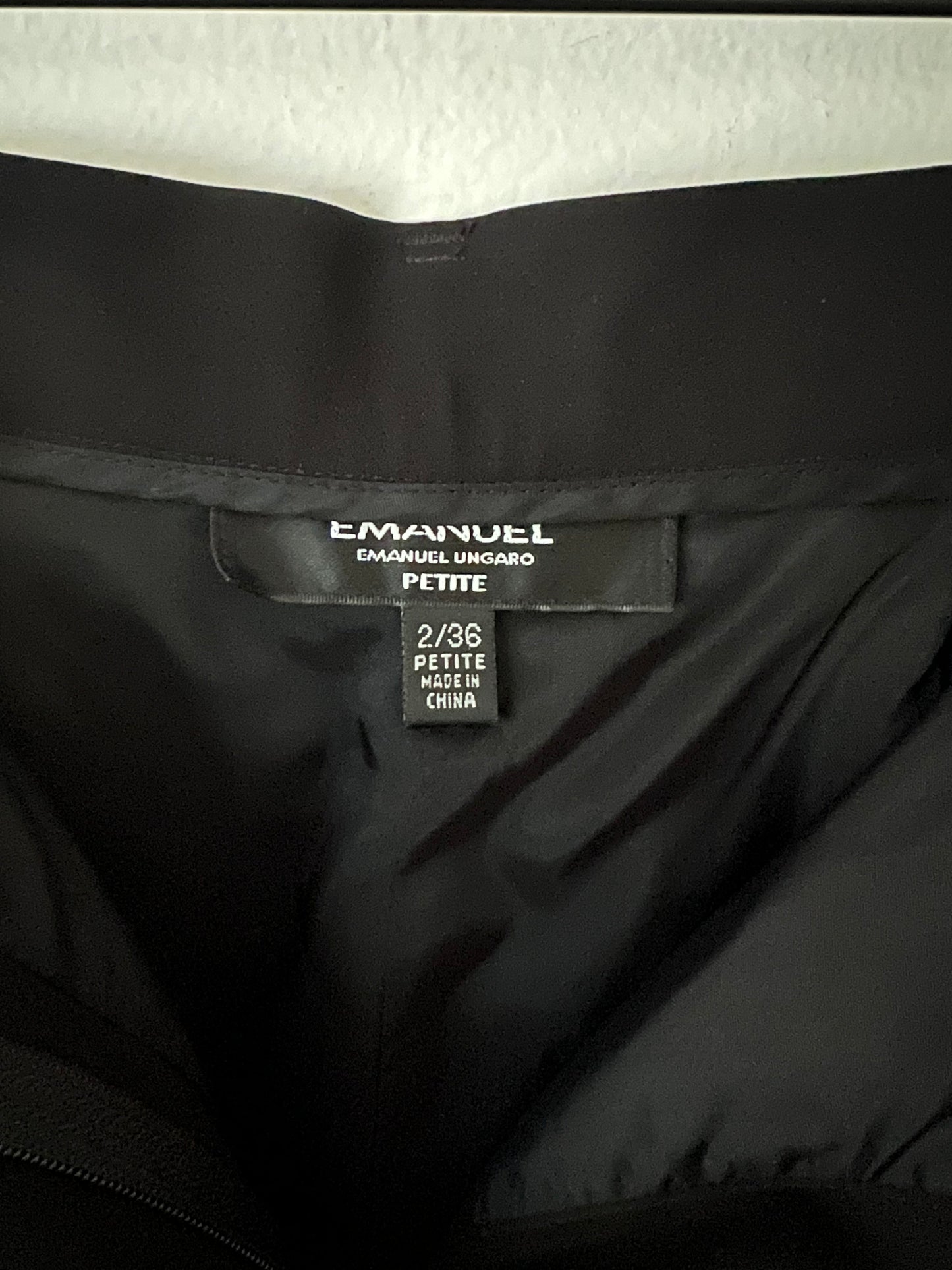 Vintage Emanuel Ungaro Petite Black Slacks