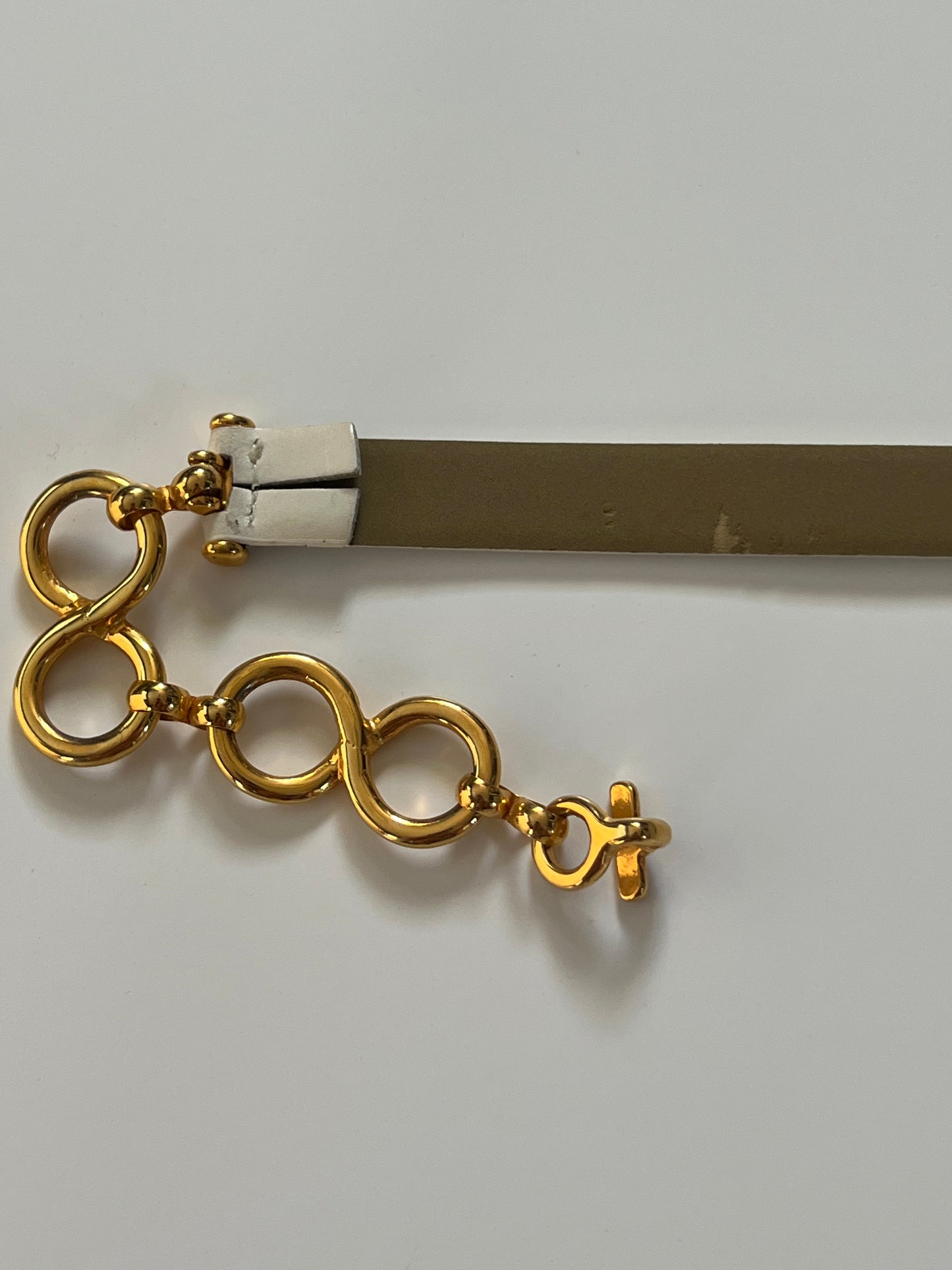 Vintage Nordstrom Leather Chain Statement Belt