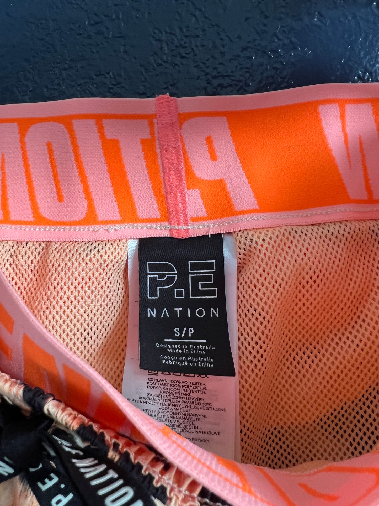 P.E Nation Team Game Shorts in Leopard Animal Print