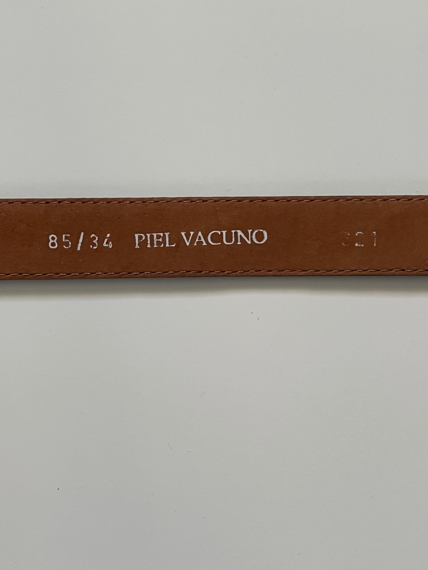 Vintage Leather Skinny Belt