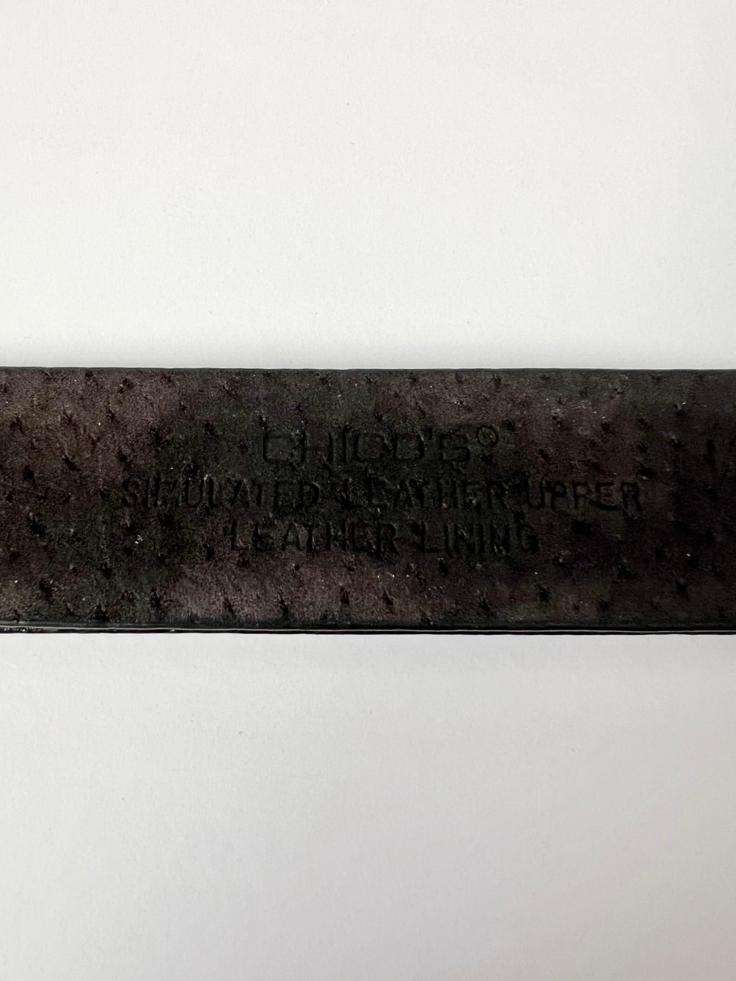 Vintage Chico’s Leather Adjustable Belt with Silver Buckle Closure