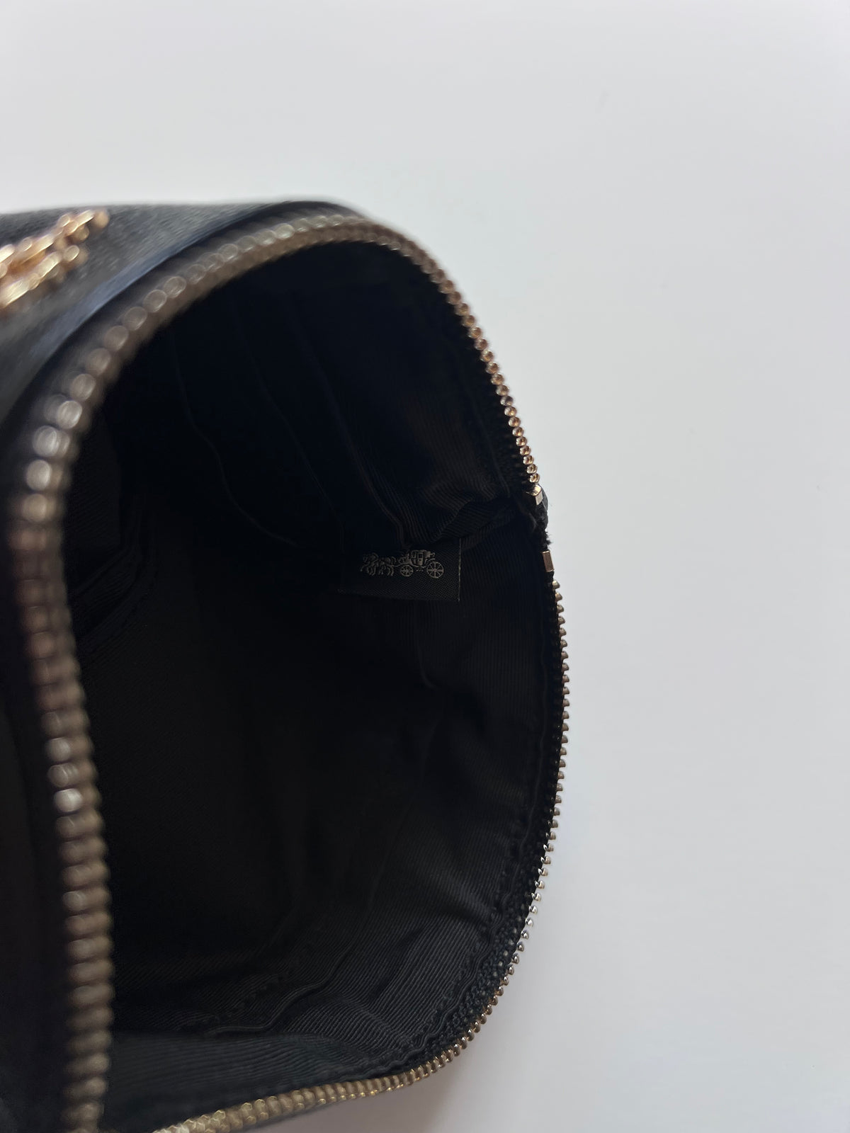 Coach Black Leather Wristlet Wallet