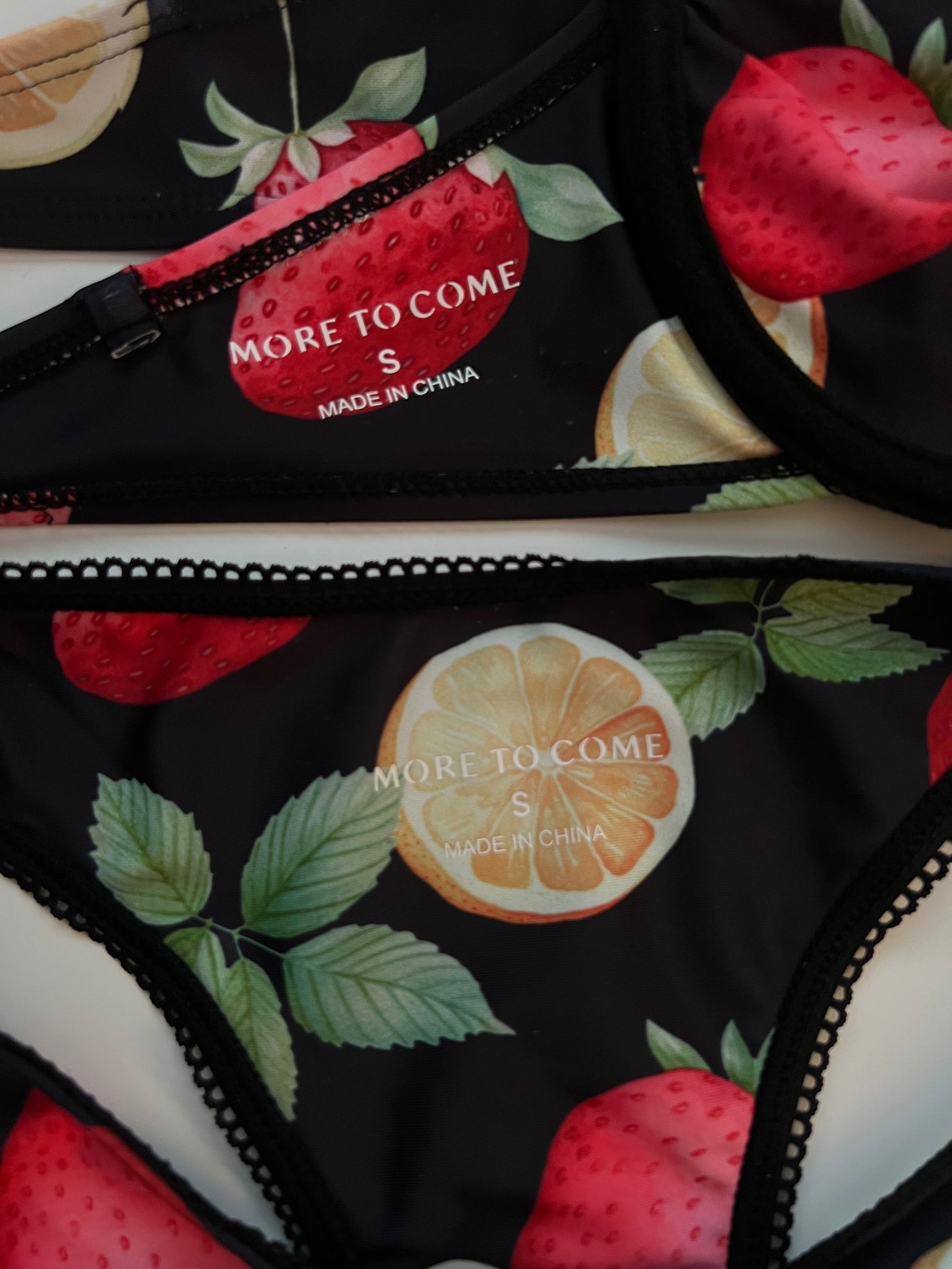 MORE TO COME Lia Bikini Set in Fruit Multi