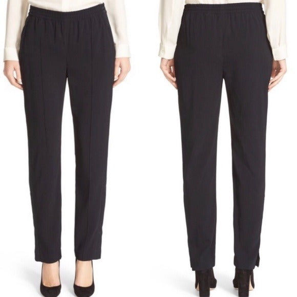 Theory Viewpine C Bergen Ankle Zip Black Pant