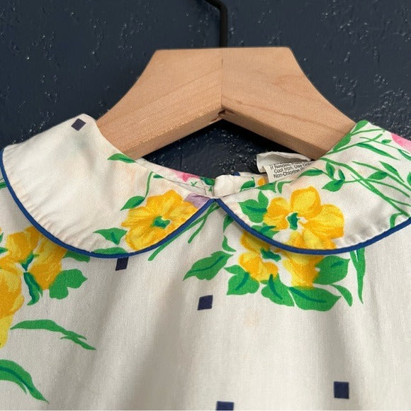 Vintage Baby Girls Floral Dress