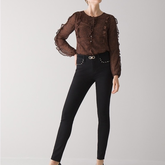 Sz4 White House Black Market High-Rise Sculpt Skinny Ankle Jeans