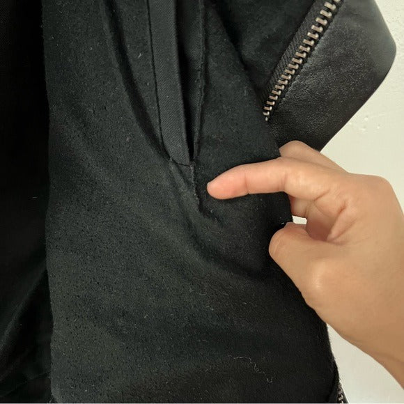 J.O.D. Black Leather Biker Jacket