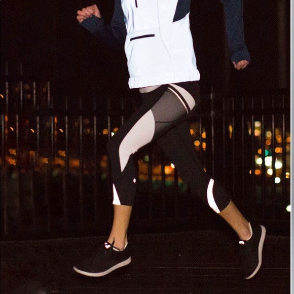 Lululemon Run Inspire Crop Reflective Leggings