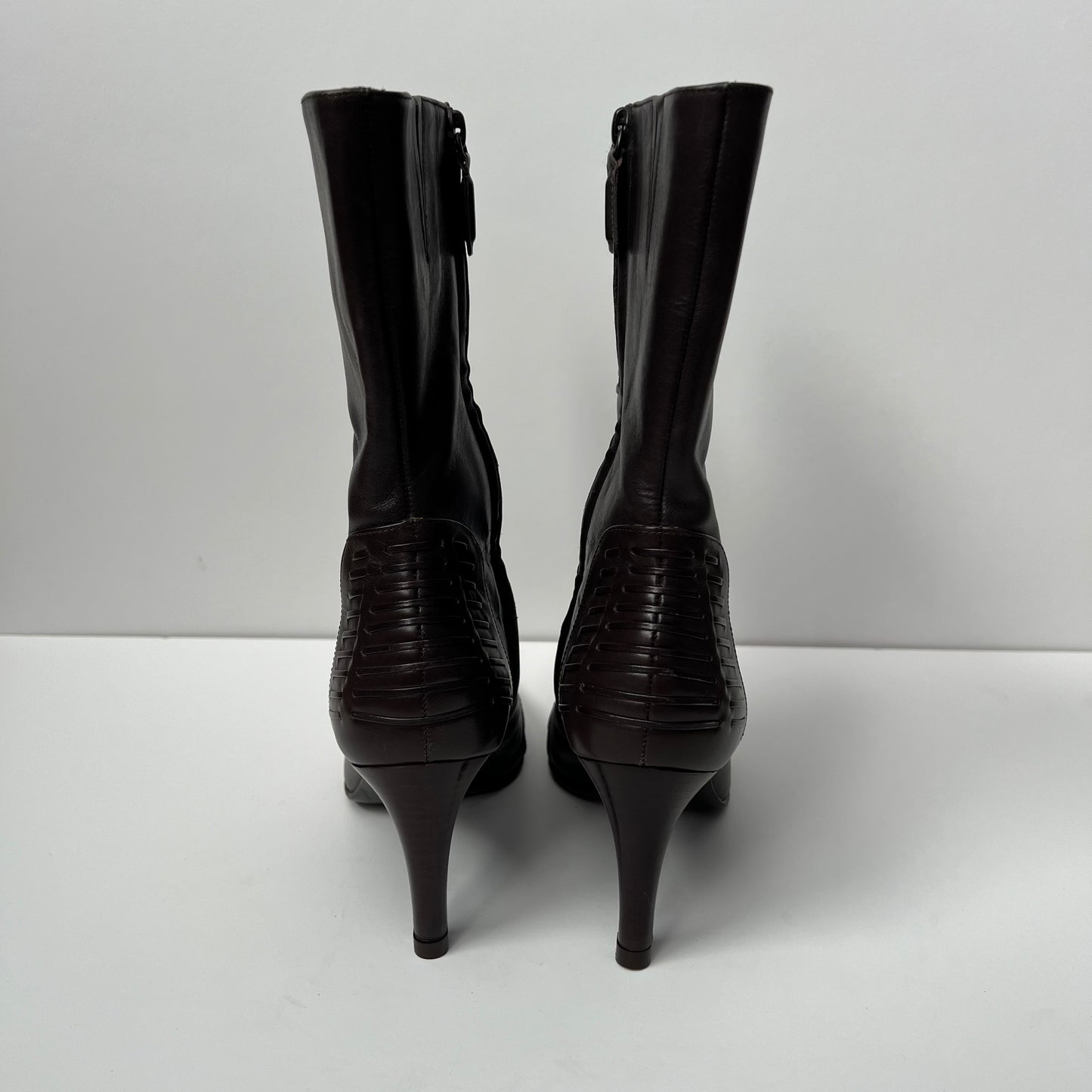 Vintage Antonio Melani Chance208 Hot Brown Leather Heels