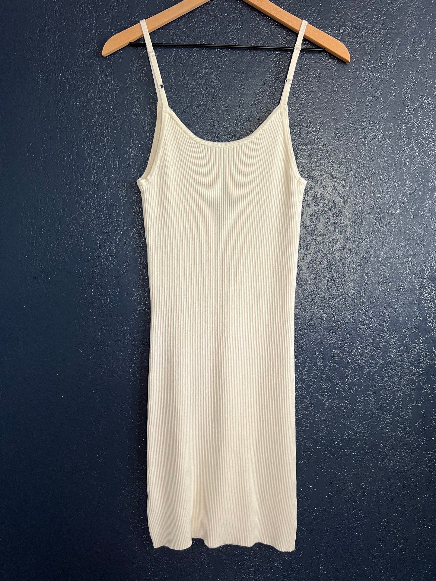 Ribbed Knit Cami Midi Dress