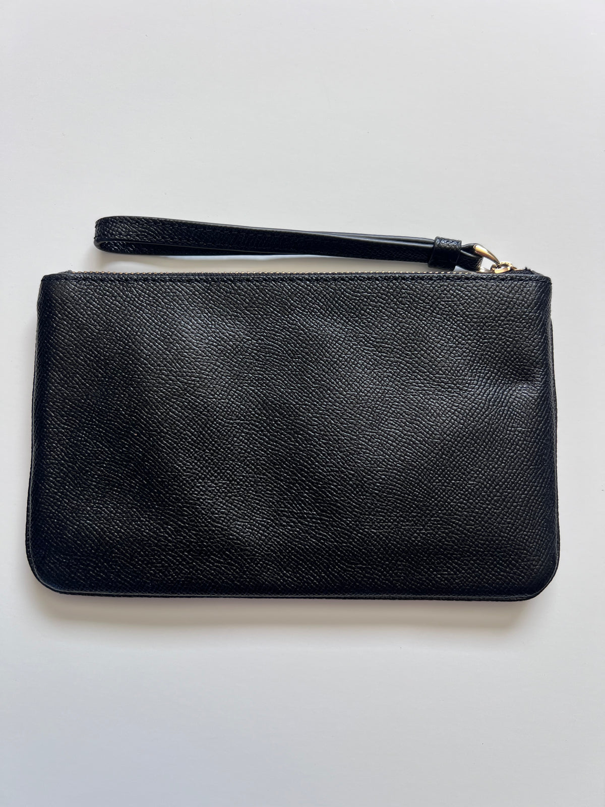 Coach Black Leather Wristlet Wallet