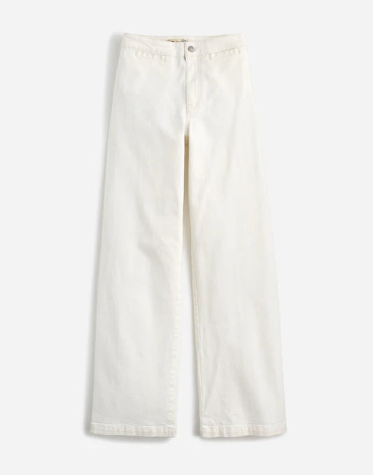 Madewell The Curvy Emmett Wide-Leg Jean in Tile White