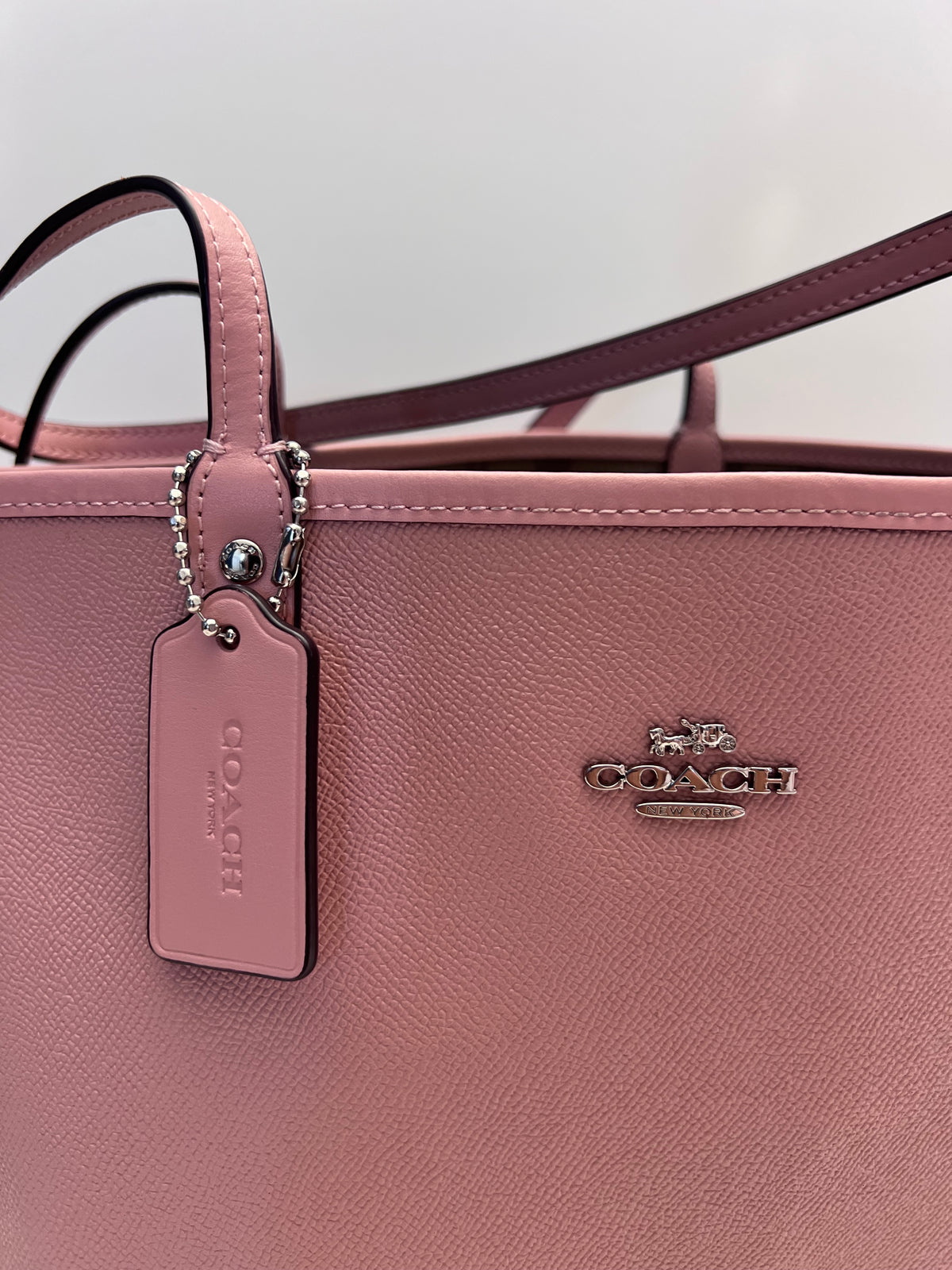 Coach Pink Reversible City Tote