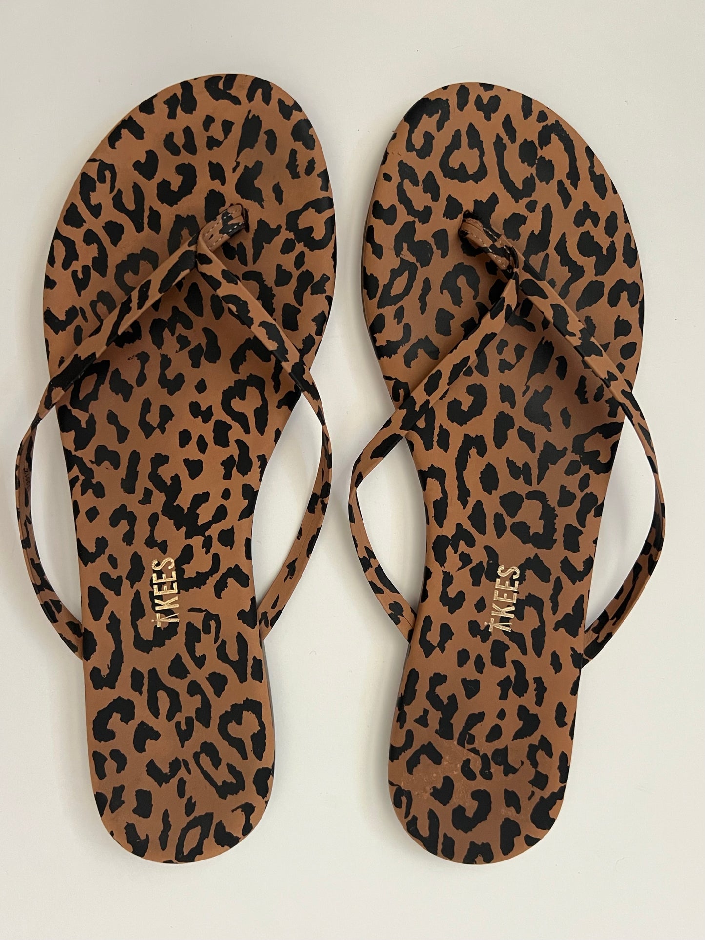 Tkees Studio Exotic Cheetah-Print Flip Flops