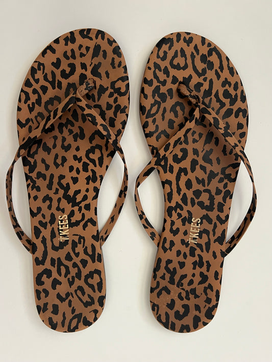 Tkees Studio Exotic Cheetah-Print Flip Flops