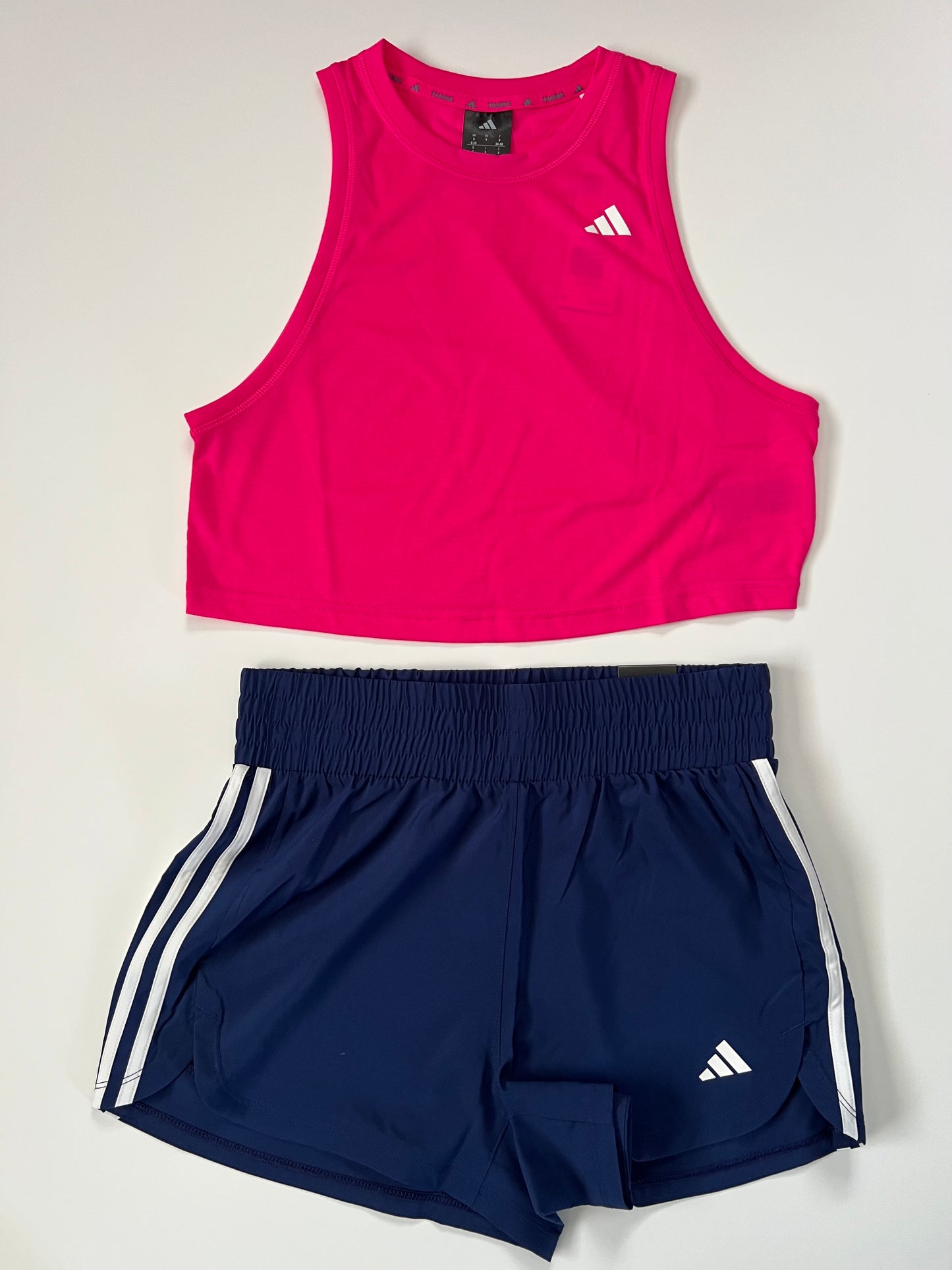 Adidas Workout Set – Pacer Training Shorts & Train Essentials Boxy Tank