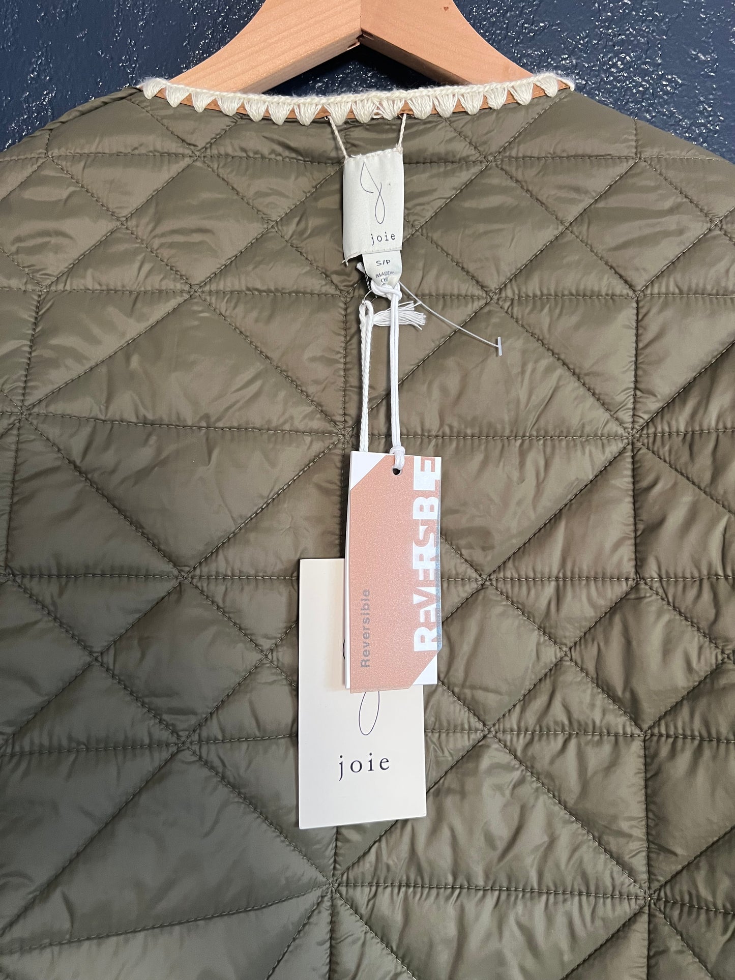 JOIE Reversible Whipstitch Quilted Jacket