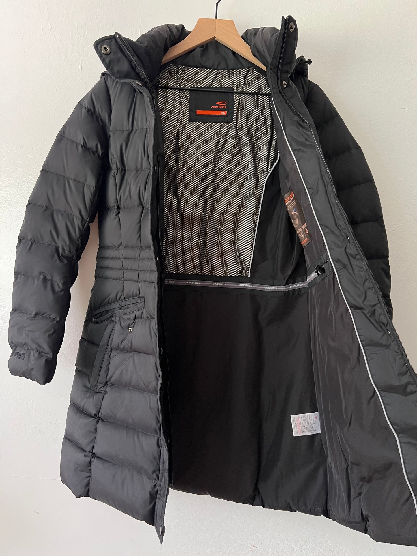 Prospecs Black Long Puffer Winter Jacket
