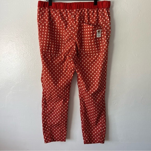 Maloja Pull on Pants with Drawstring in Hearts Print