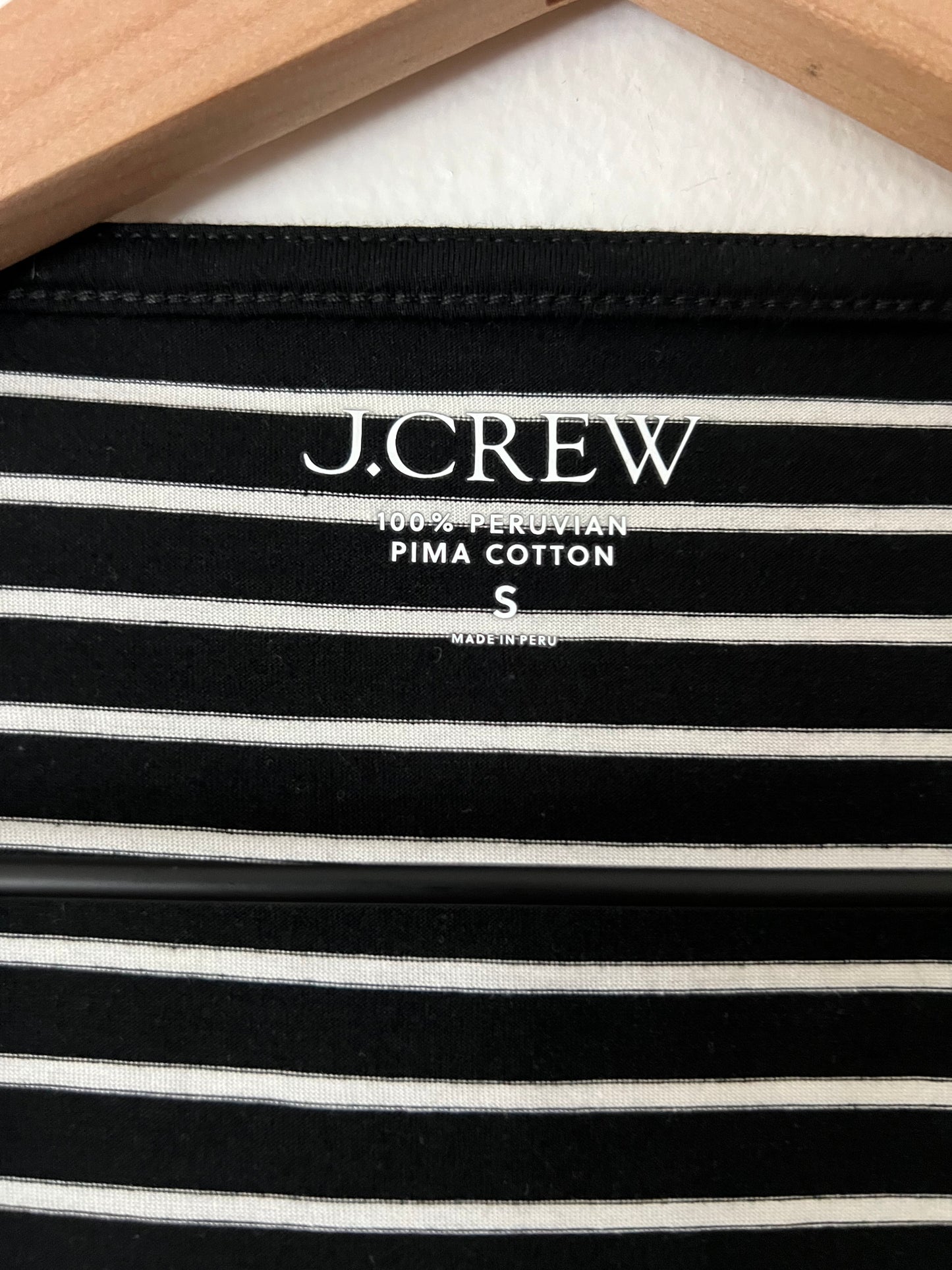 J.Crew Pima cotton long-sleeve T-shirt in stripe