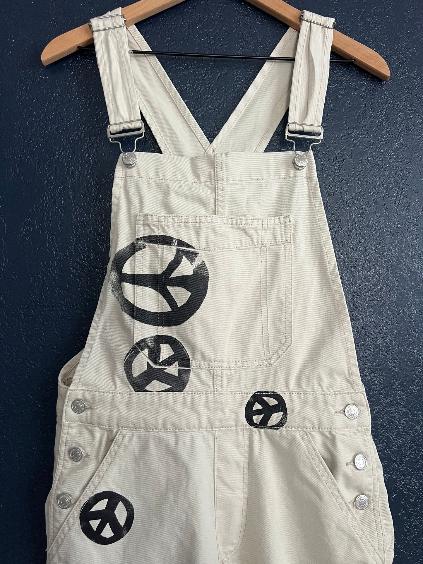 We the Free Free People Ziggy Harmony Peace Overalls
