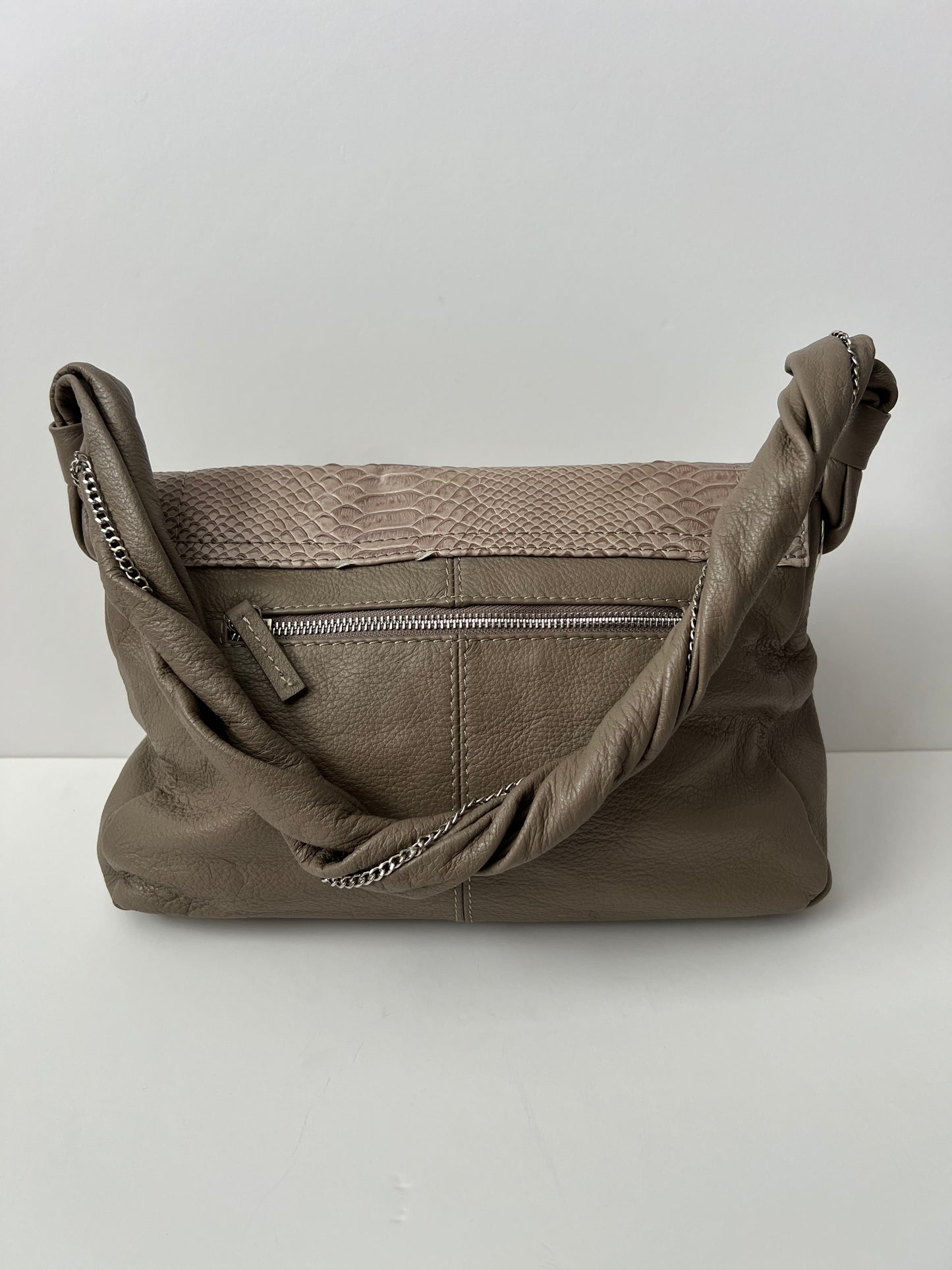 Vince Camuto Crocodile Embossed Shoulder Purse