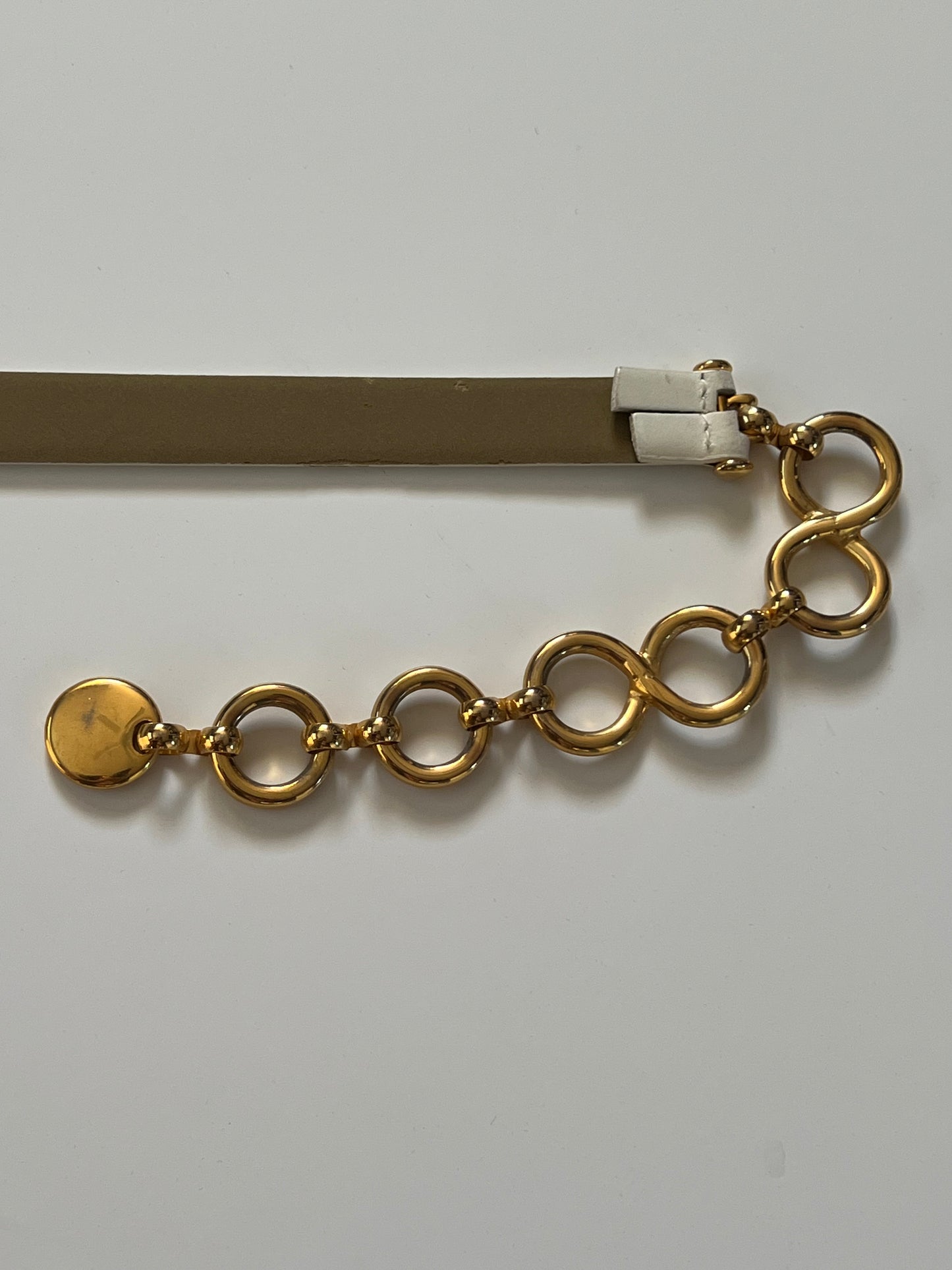 Vintage Nordstrom Leather Chain Statement Belt
