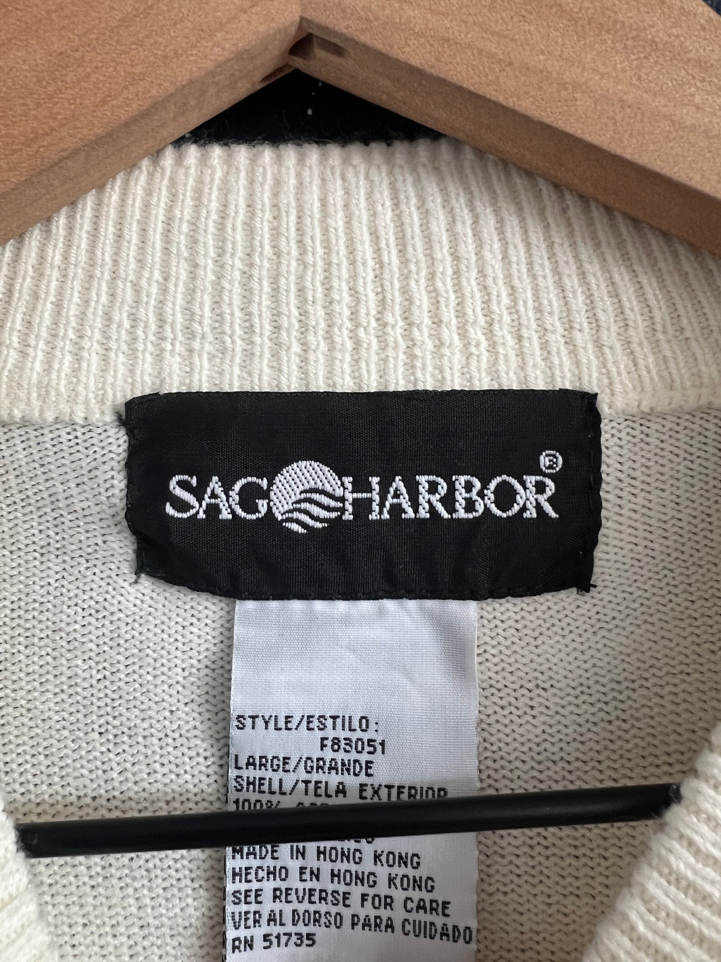 Vintage Sag Harbor Mock Neck Short Sleeve Top