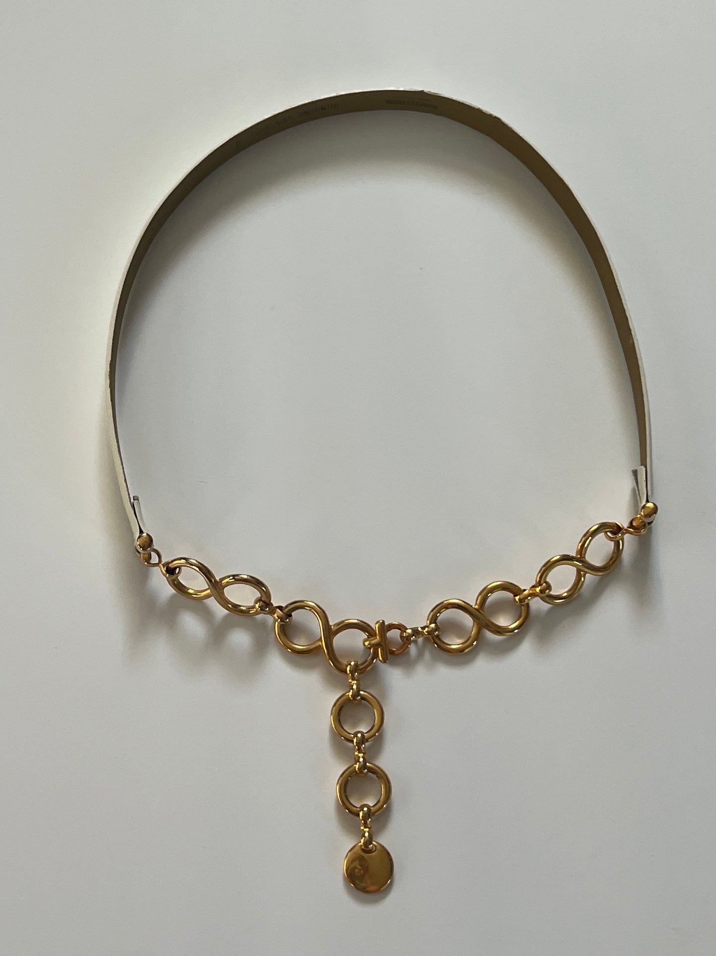 Vintage Nordstrom Leather Chain Statement Belt