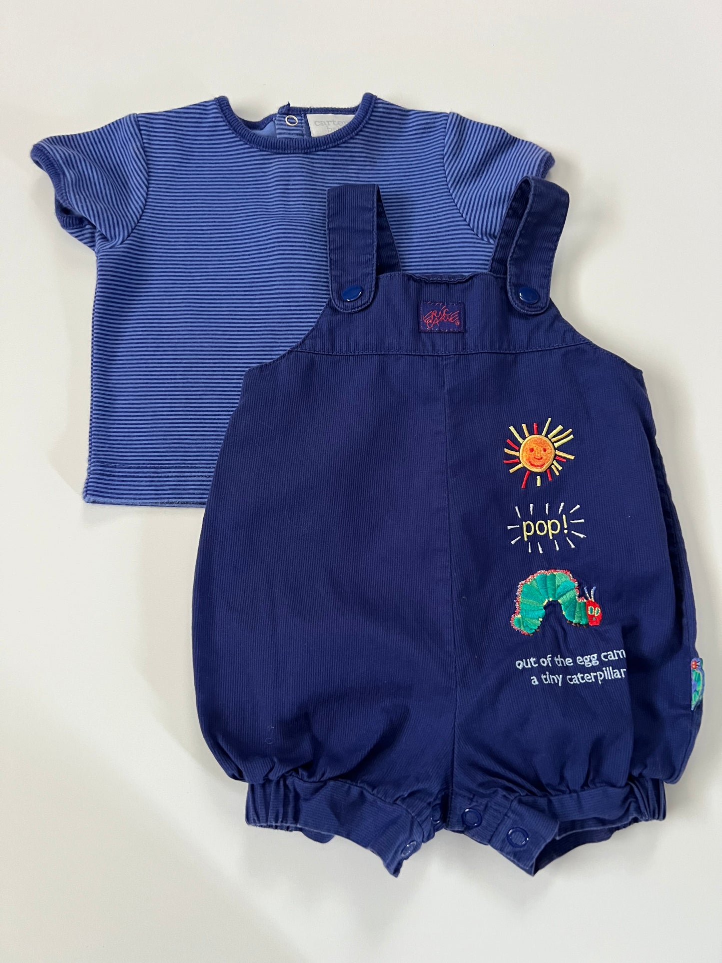 Vintage Carter’s Baby Eric Carle “The Very Hungry Caterpillar” Overall Set