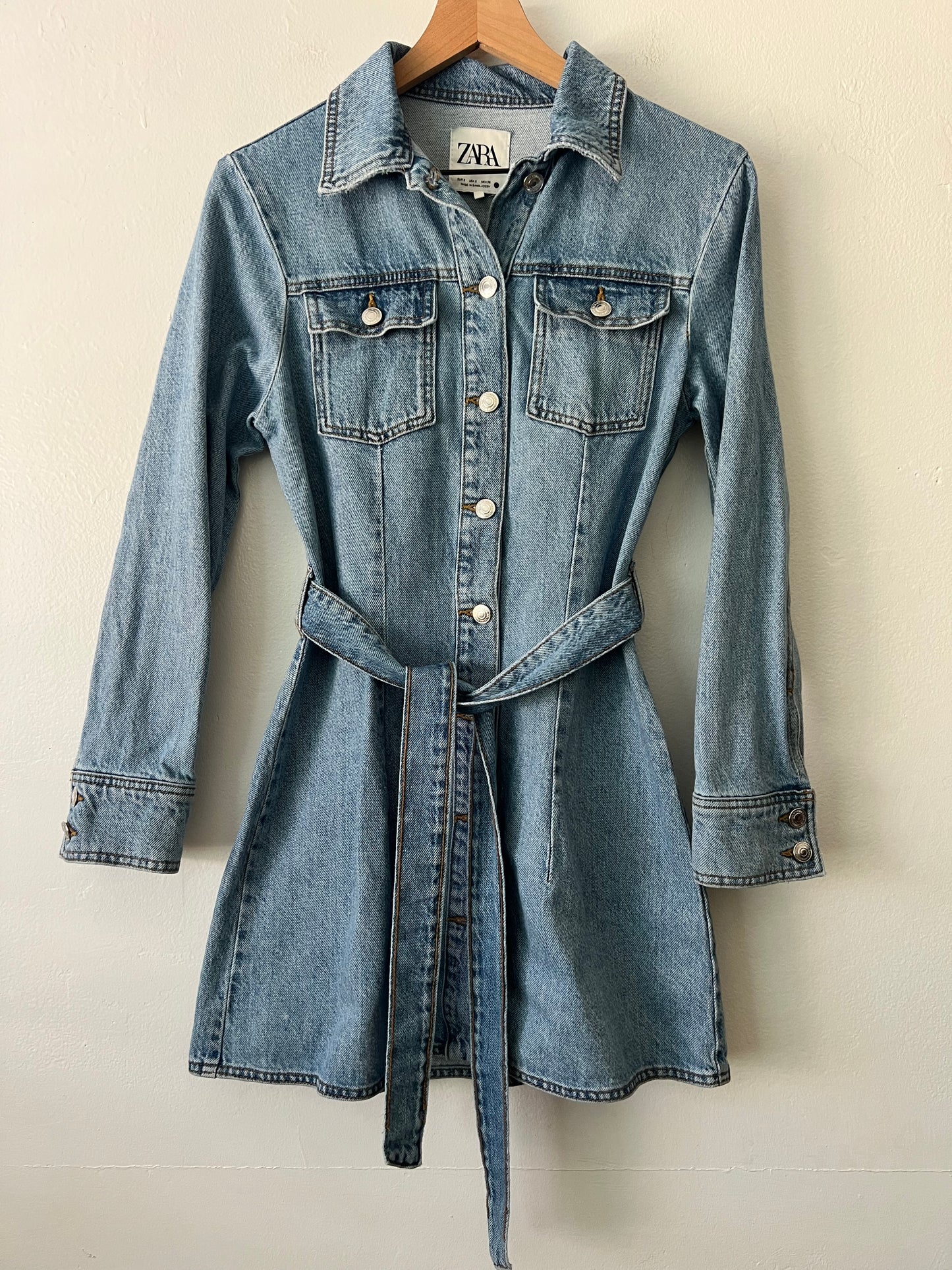 Zara Denim Shirt Dress
