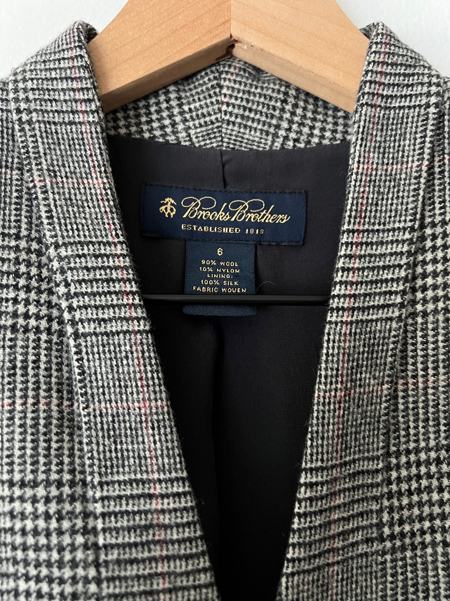 Brooks Brothers Plaid Wool Blazer