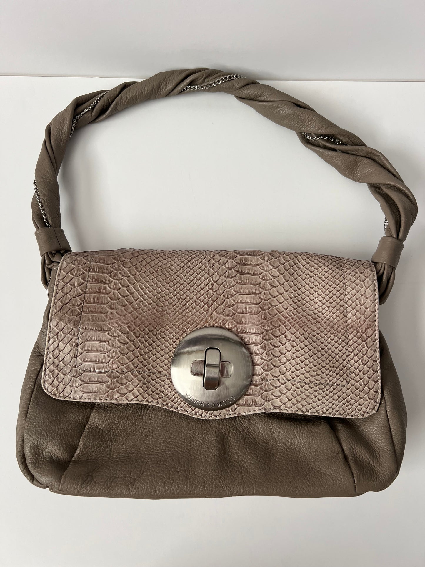 Vince Camuto Crocodile Embossed Shoulder Purse