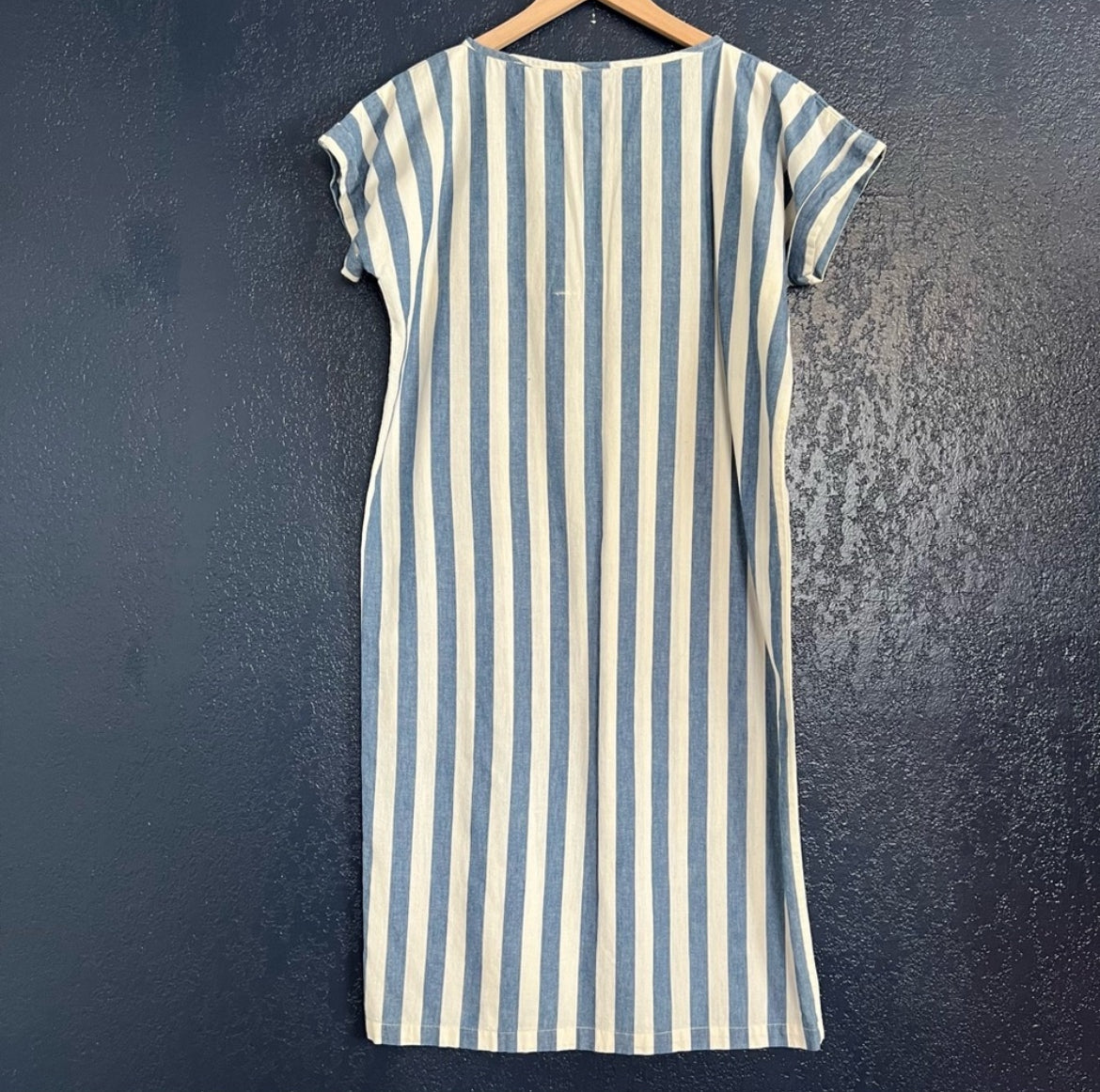 Handmade Striped Midi Shirt Dress