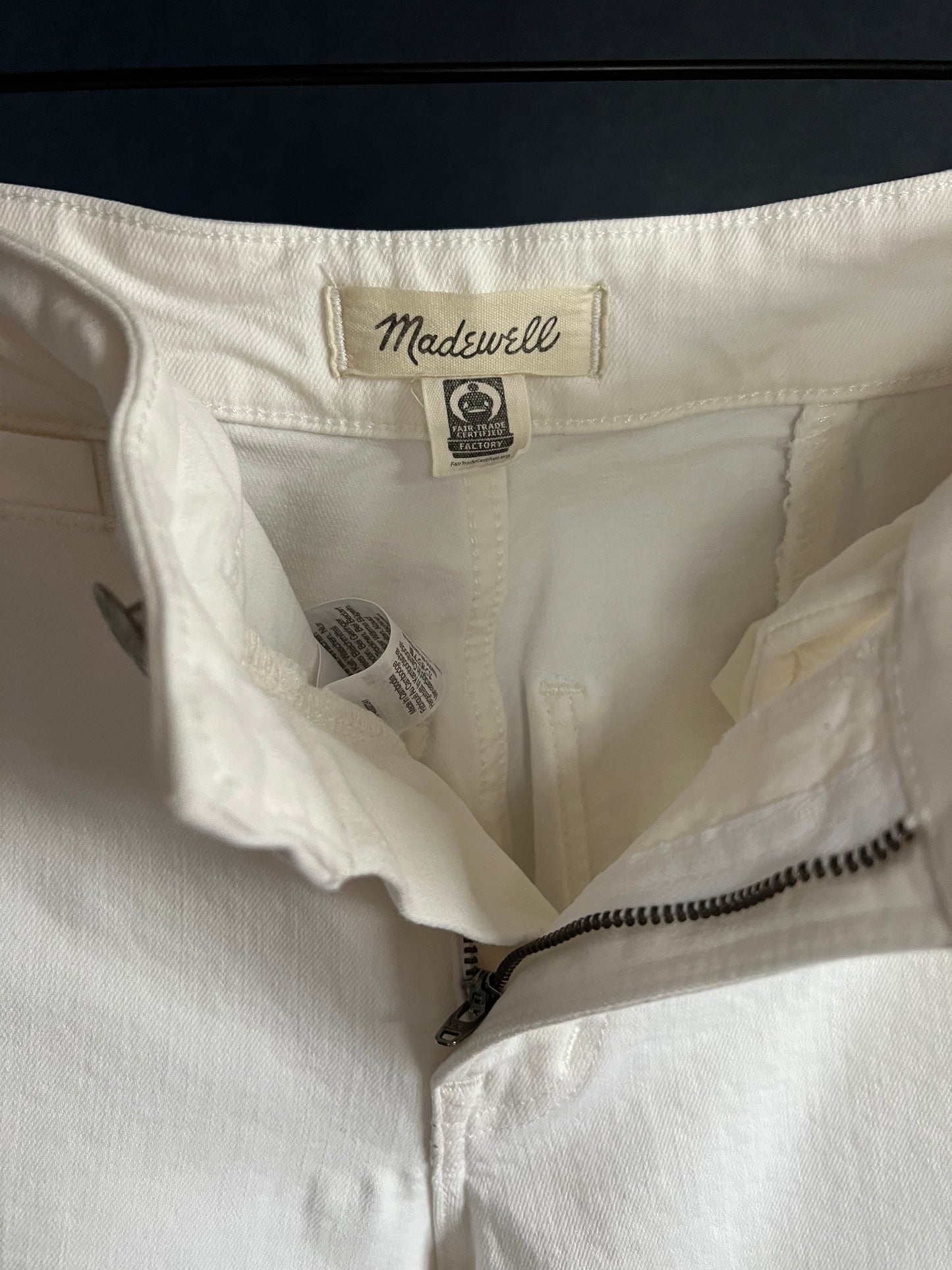 Madewell The Curvy Emmett Wide-Leg Jean in Tile White