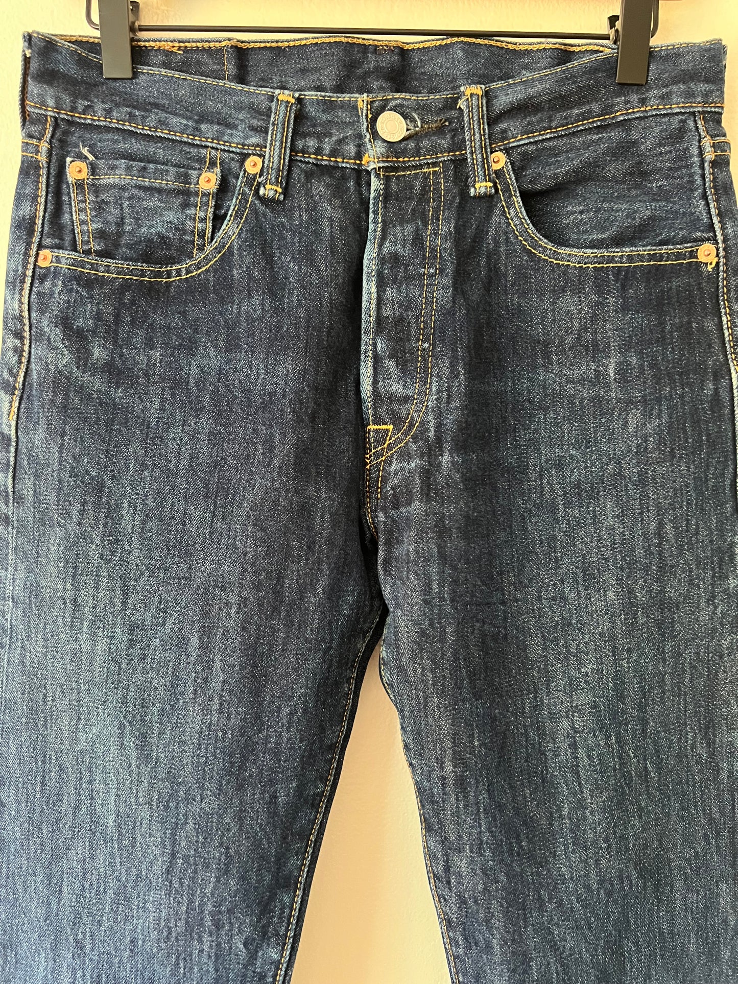 Levi’s 501 Cropped Raw Hem Jeans