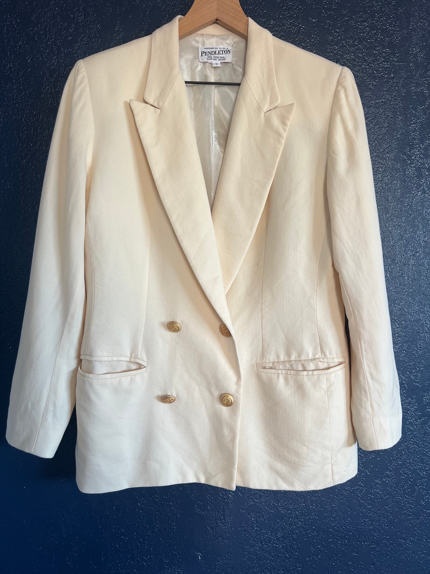 Vintage Pendleton Cream Blazer