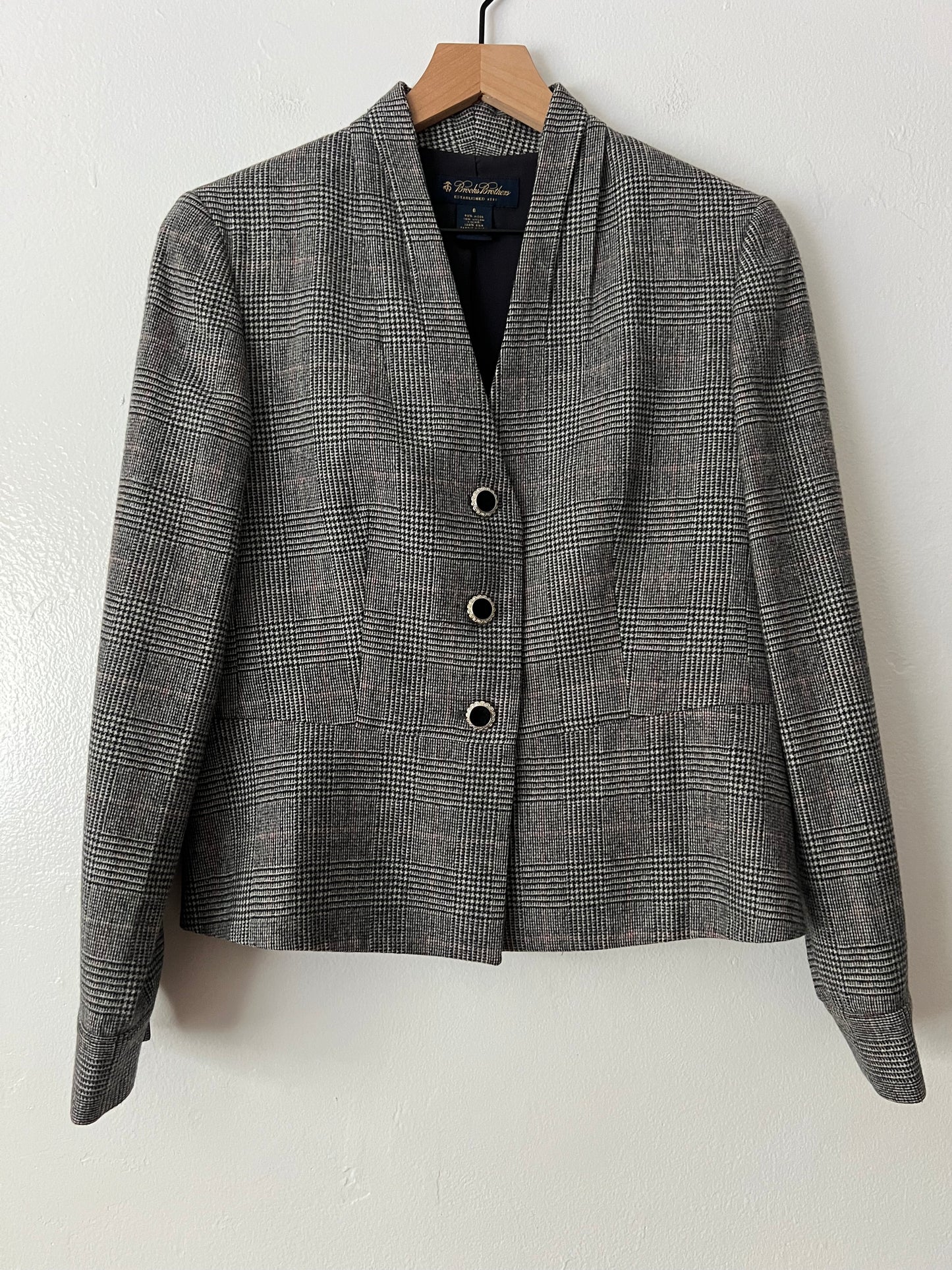 Brooks Brothers Plaid Wool Blazer