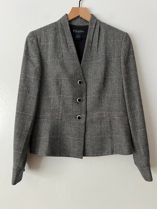 Brooks Brothers Plaid Wool Blazer