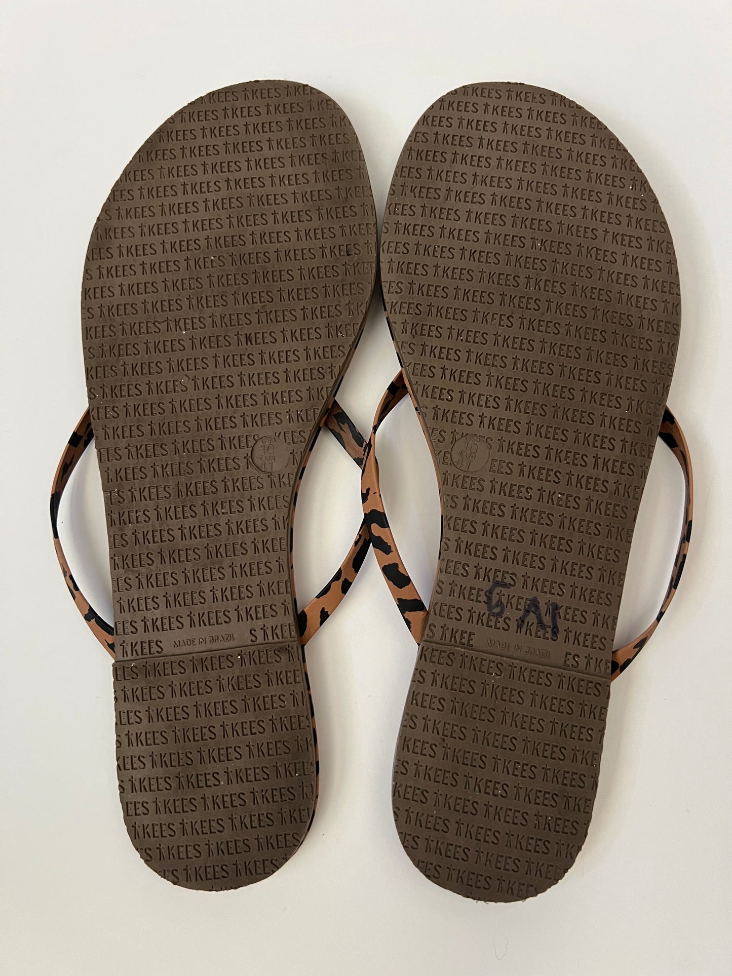 Tkees Studio Exotic Cheetah-Print Flip Flops