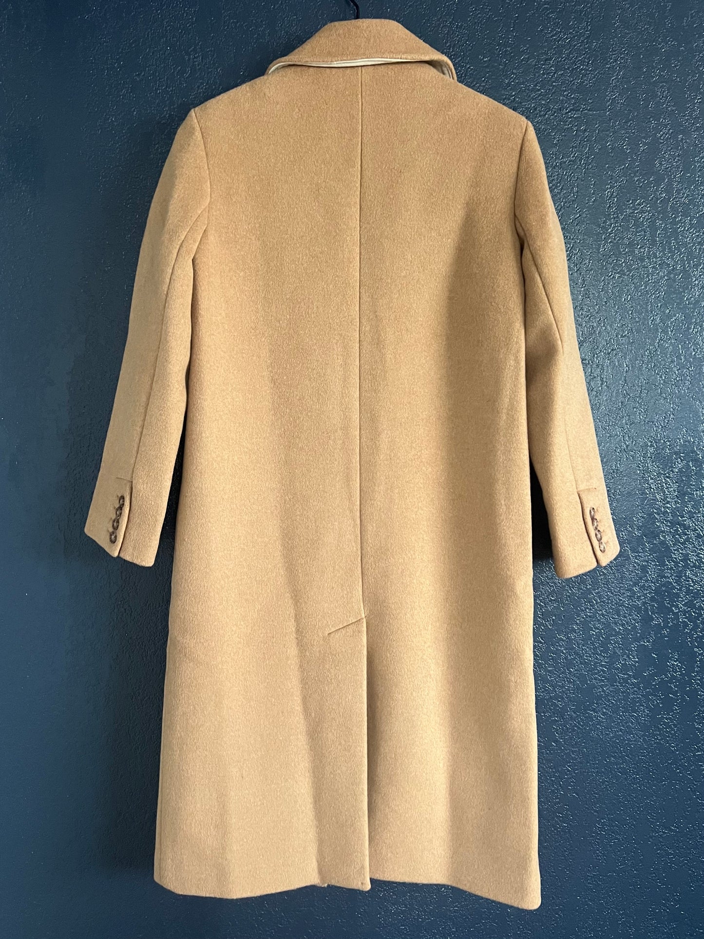 Abercrombie & Fitch Wool-Blend Tailored Topcoat in Camel