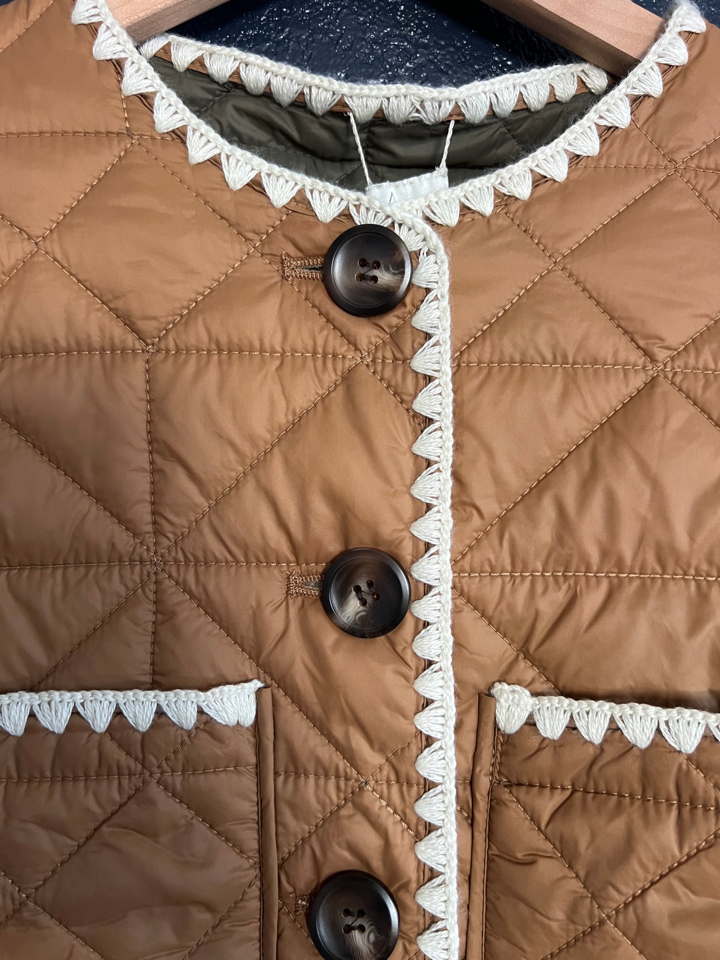JOIE Reversible Whipstitch Quilted Jacket