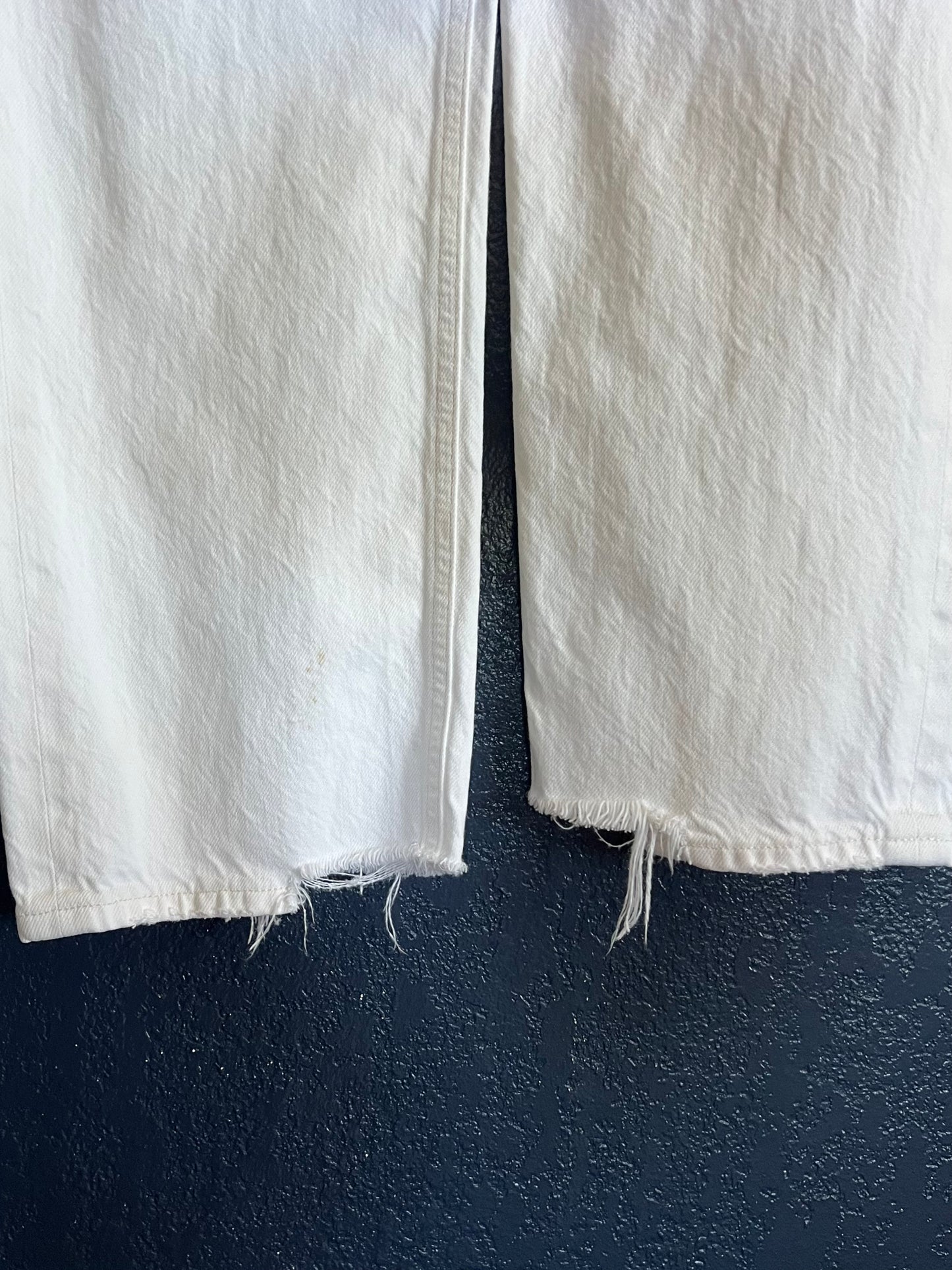 AGOLDE 90s High Rise Straight Leg White Jeans