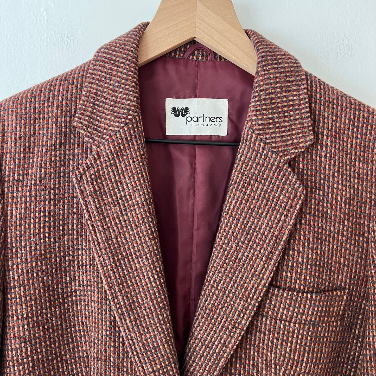Vintage Partners From Mervyn’s Houndstooth Suit Jacket