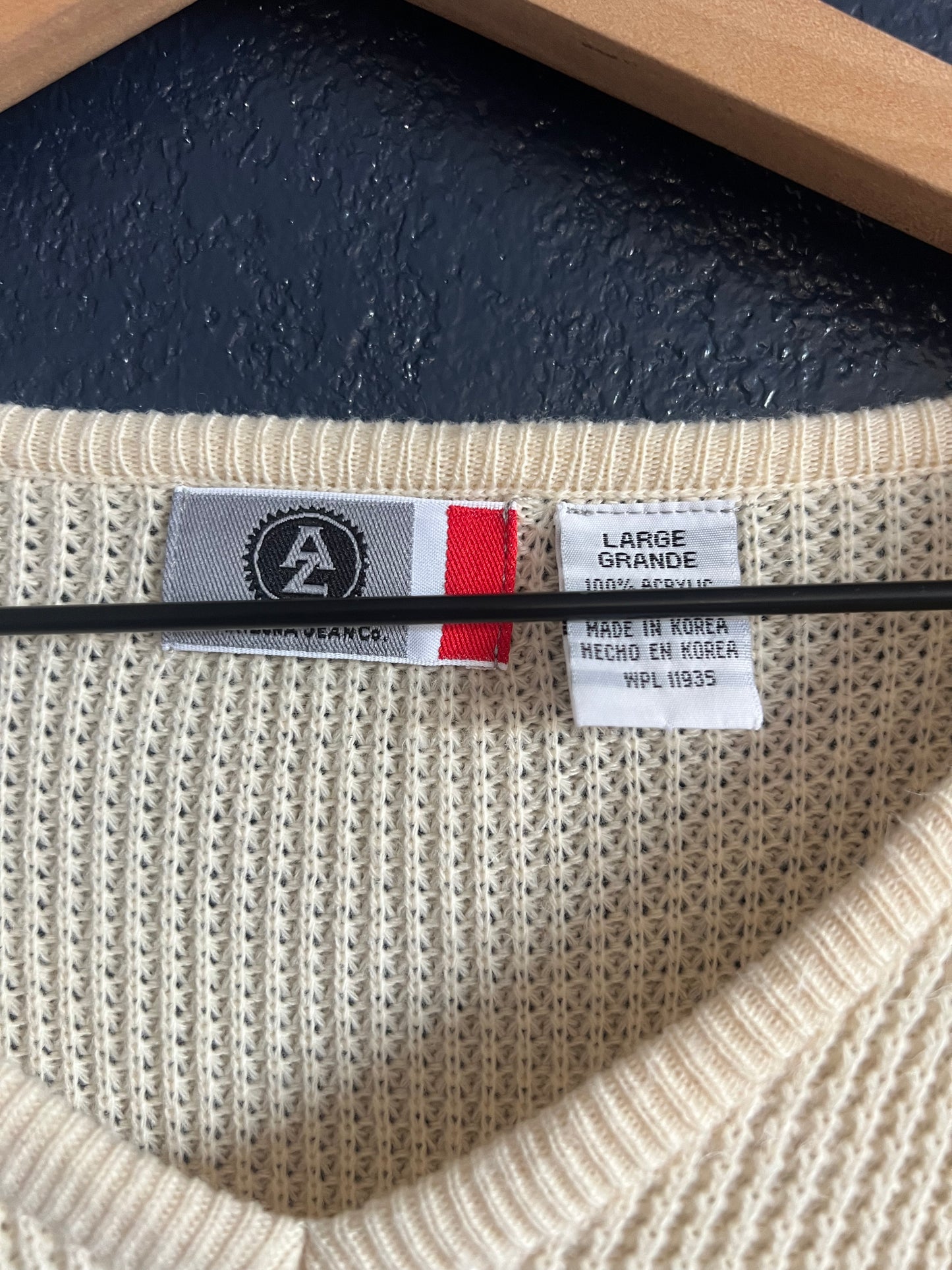 Vintage Arizona Jean Co Waffle-knit Sweater