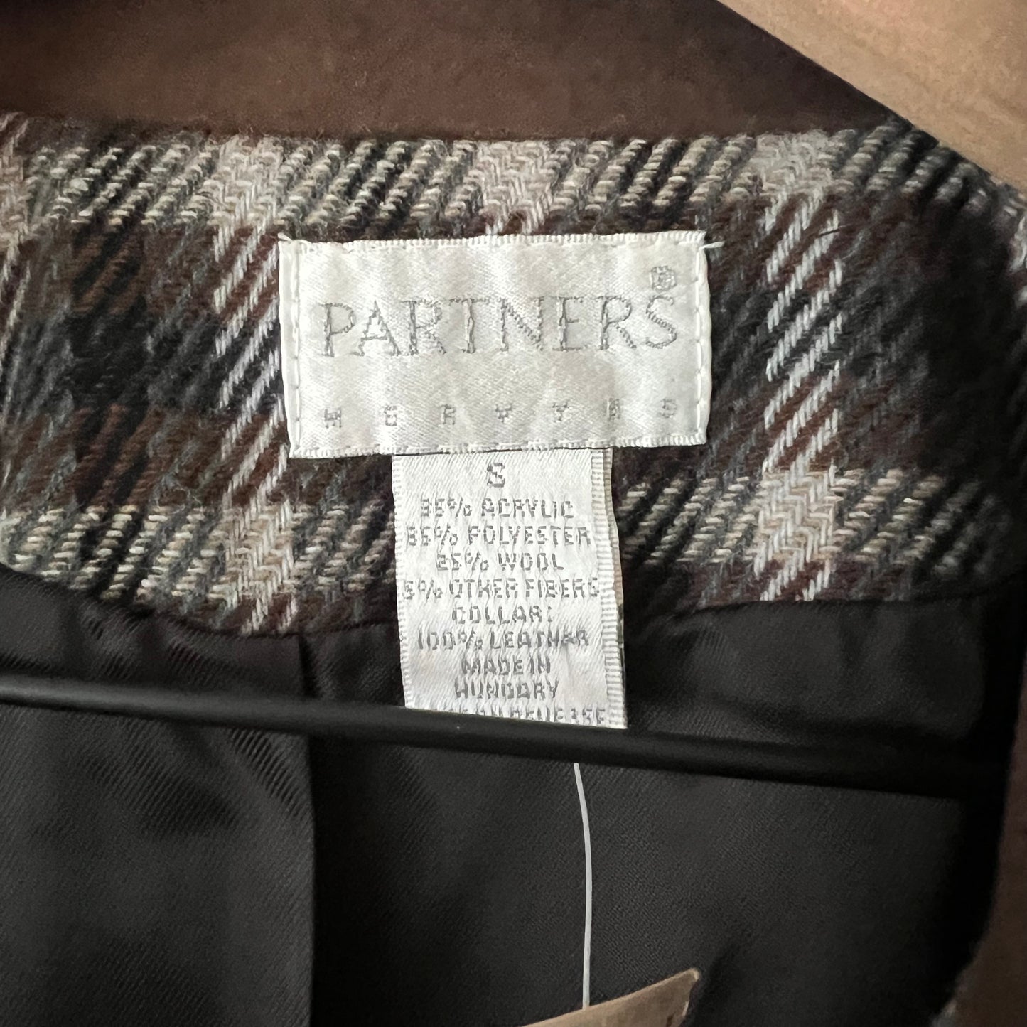 Vintage Partners From Mervyn’s Houndstooth Plaid Suit Jacket