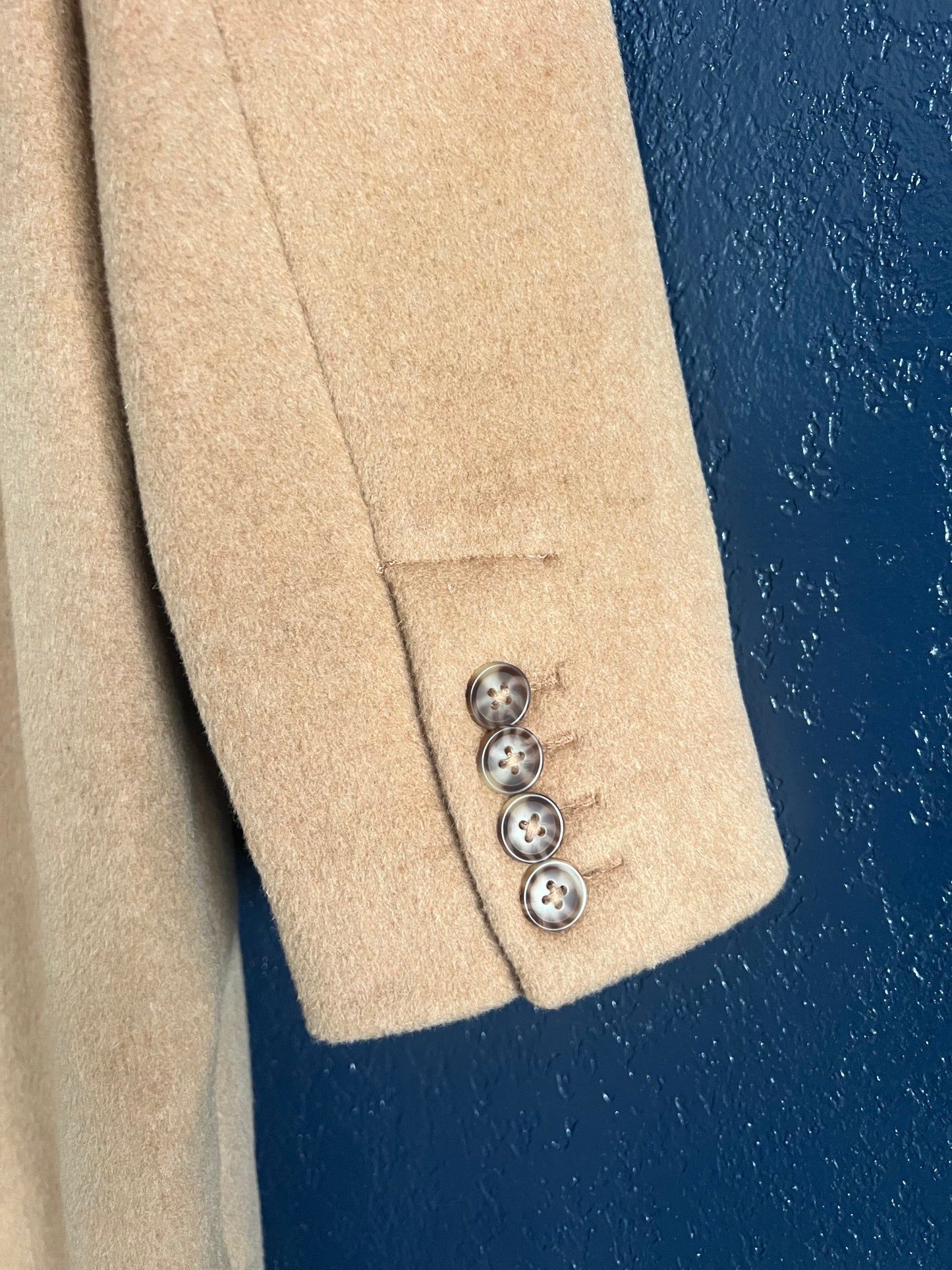 Abercrombie & Fitch Wool-Blend Tailored Topcoat in Camel