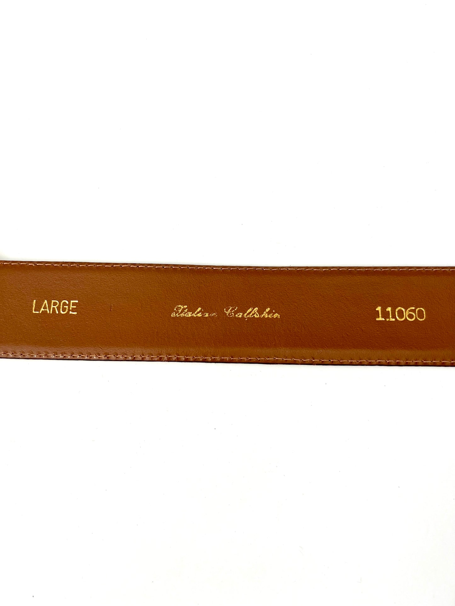 Vintage Ellen Tracy Burgundy Croc-Embossed Belt