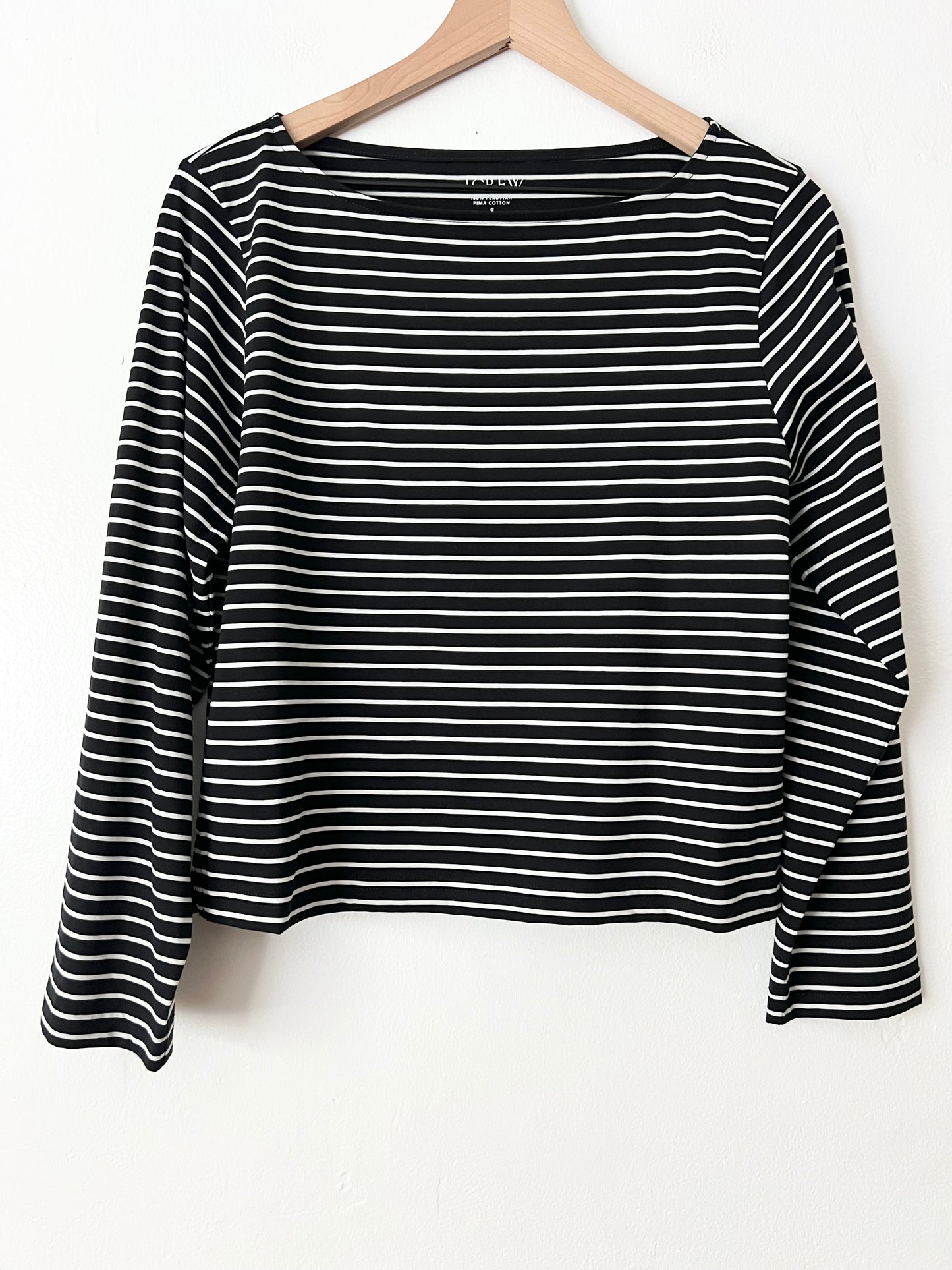 J.Crew Pima cotton long-sleeve T-shirt in stripe