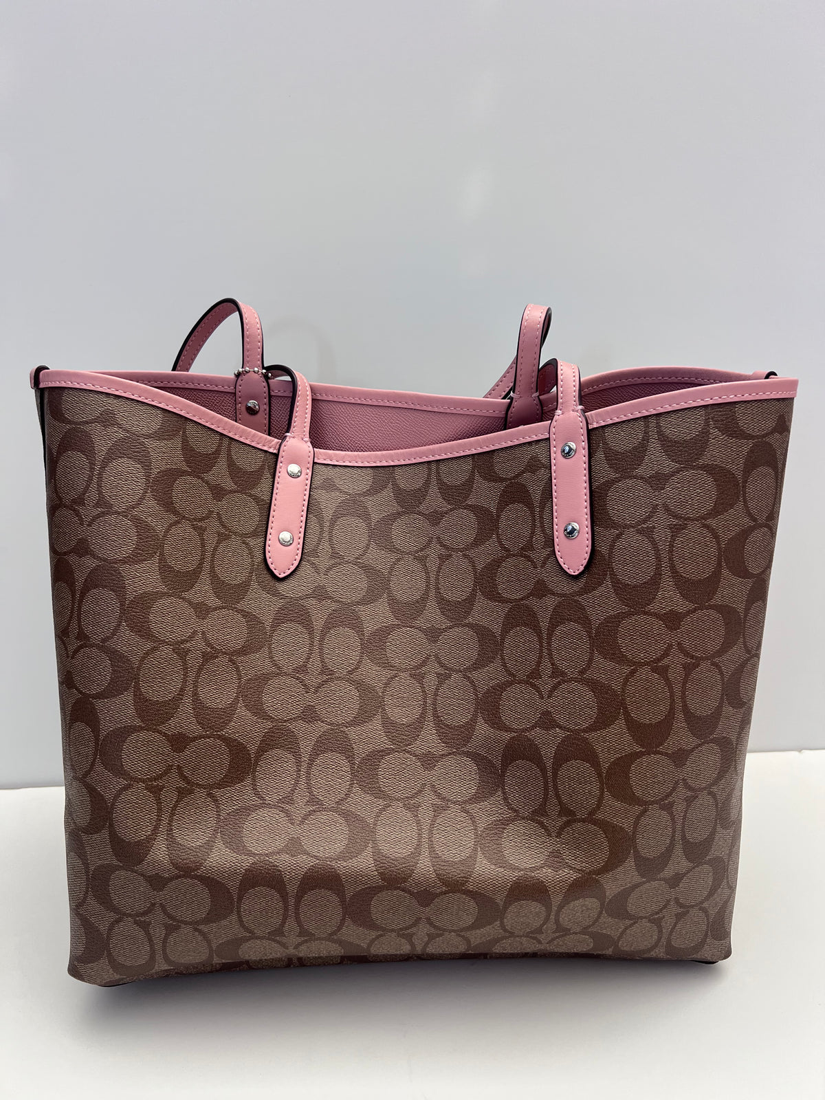 Coach Pink Reversible City Tote
